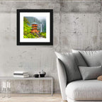 Seiganto-ji Pagoda at Nachi Falls Wall Art