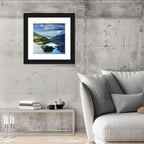 Moonlit Mountain River Wall Art