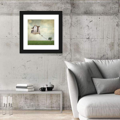 Floating House with Pulley Wall Art