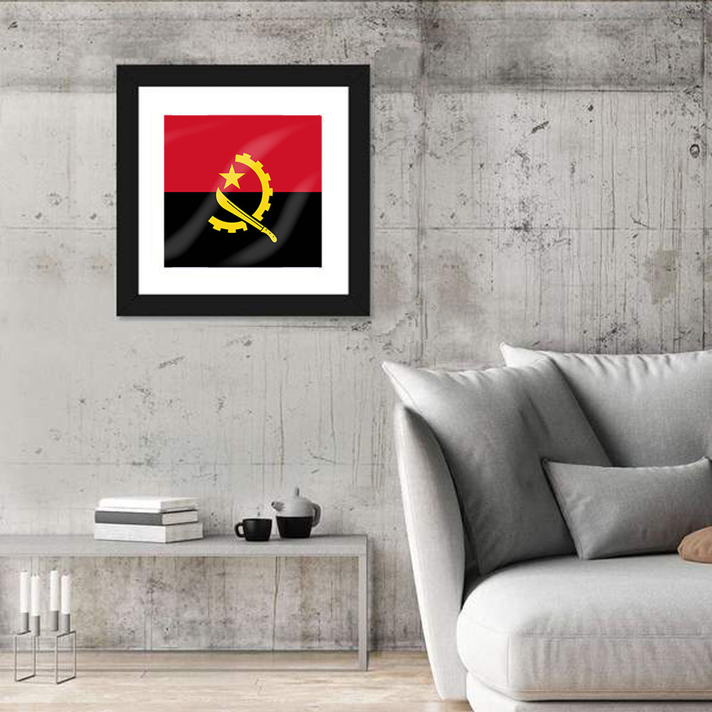 Flag of Angola Wall Art