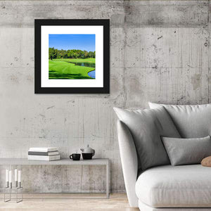 Green Golf Course Thailand Wall Art