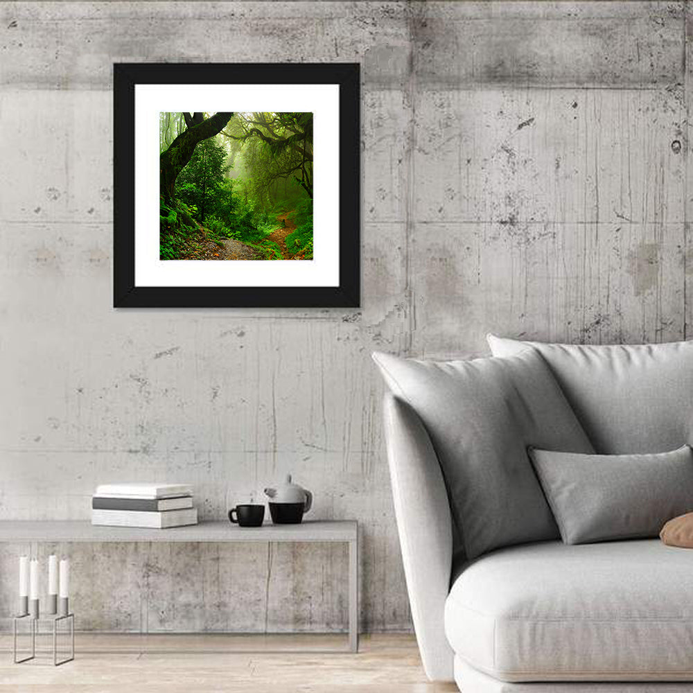Misty Forest Trail in Nepal Wall Art