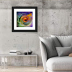 Human Profile Nebula Vortex Wall Art