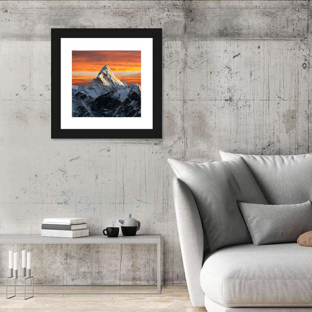 Ama Dablam at Sunset Wall Art
