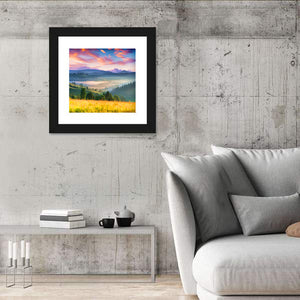 Summer Sunrise In The Mountains Wall Art