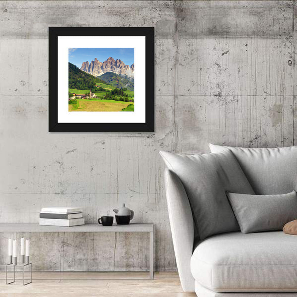 St. Magdalena Church Val Di Funes Wall Art
