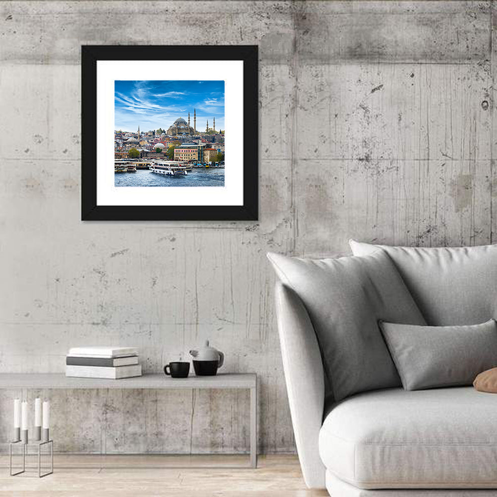 Istanbul Skyline with Suleymaniye Mosque Wall Art