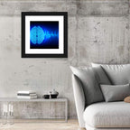 Glowing Brain Wave Visualization Wall Art