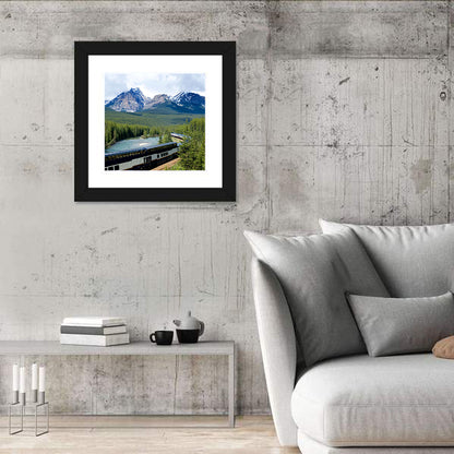 Glass Roof Train in Canadian Rockies Wall Art