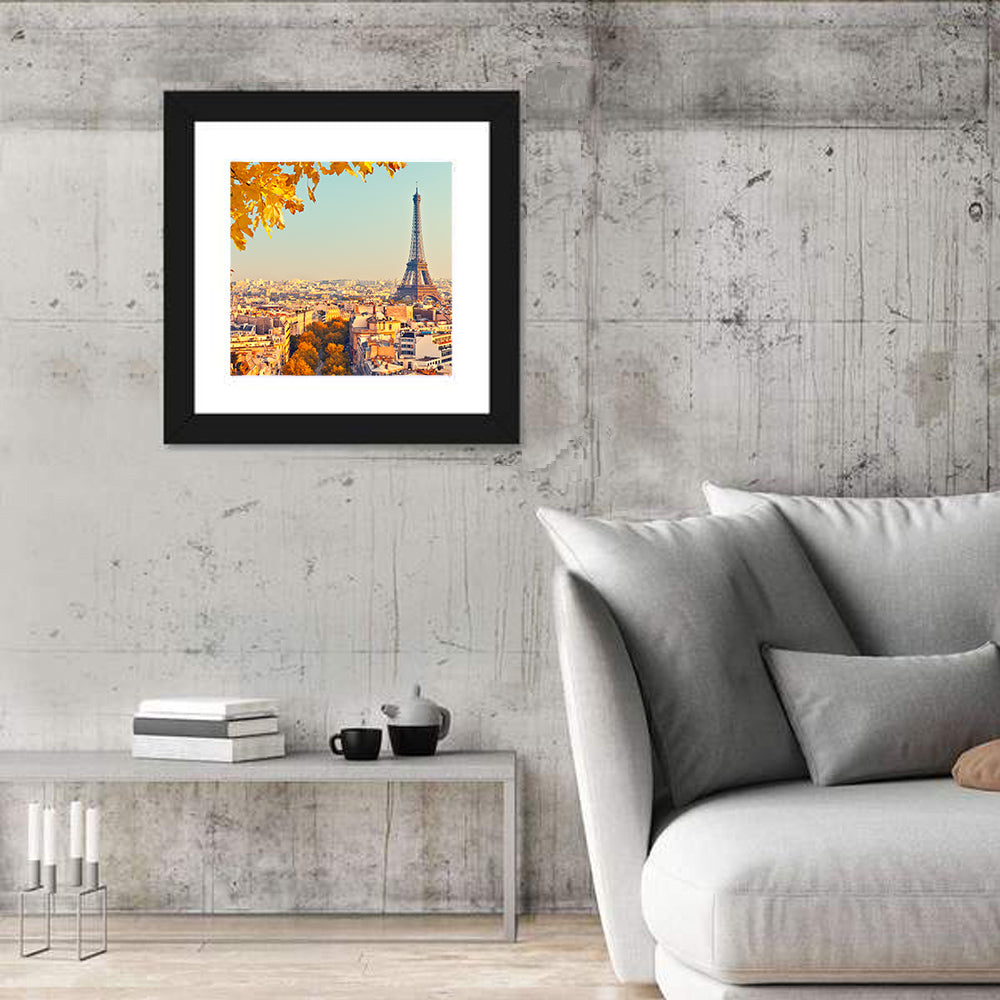 Eiffel Tower at Sunset Wall Art