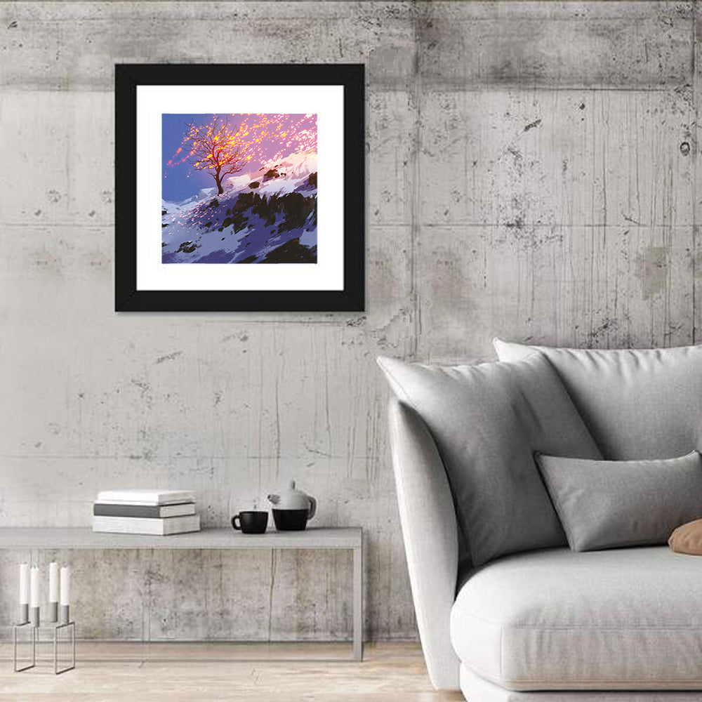 Bare Tree in Winter Wall Art