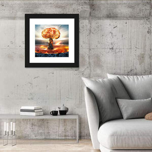 Danger Of Nuclear War Illustration Wall Art