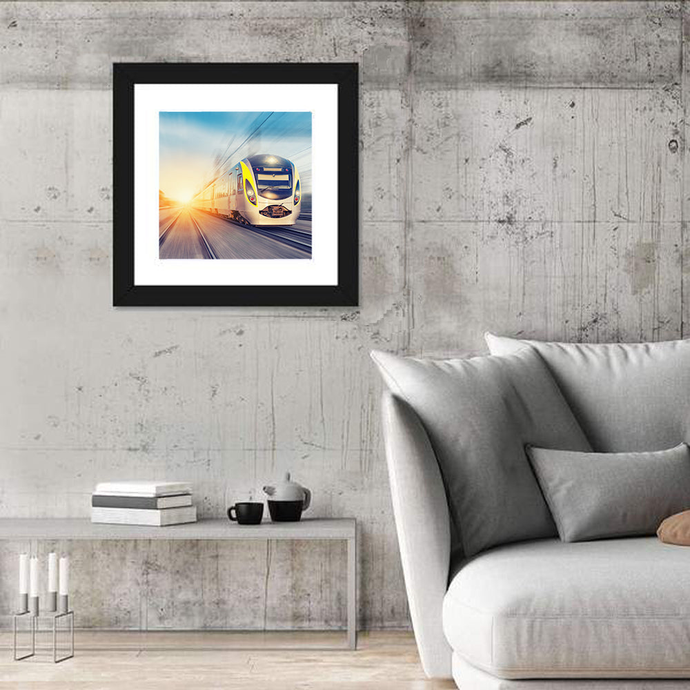 Modern High-speed Train Wall Art