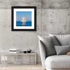 Three-masted Sailing Ship in Summer Wall Art