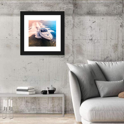 Luxury Motorboat in Motion Wall Art