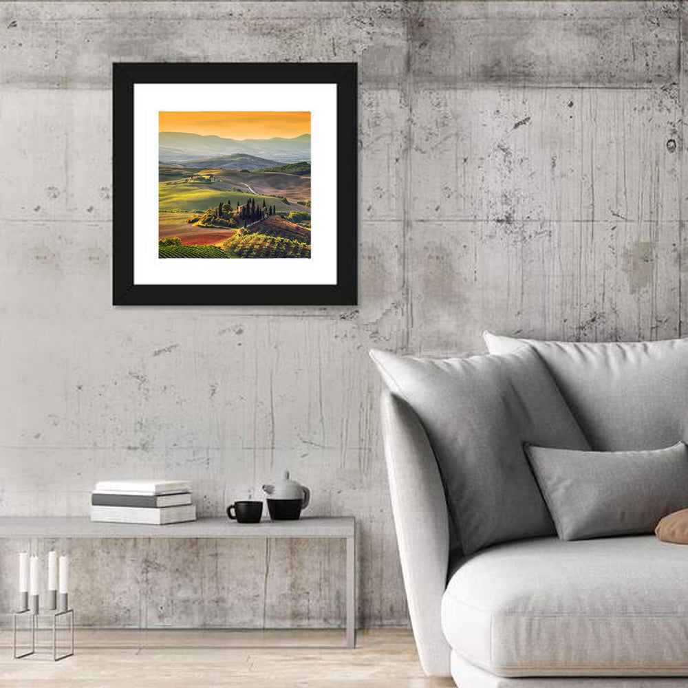 Val D'orcia Sunset Hills Wall Art