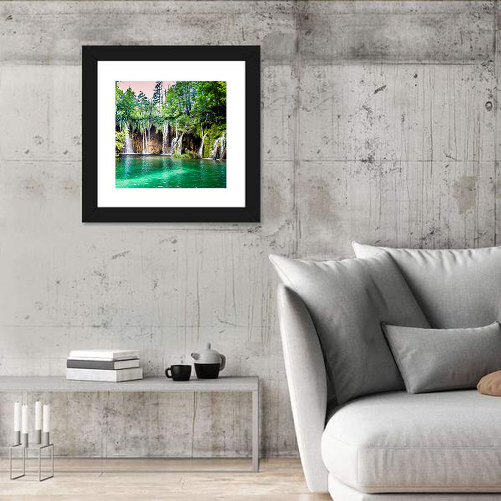 Plitvice Lakes Waterfalls Wall Art