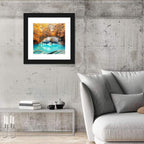 Erawan Waterfall Autumn Reflection Wall Art
