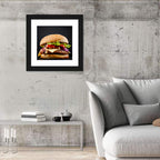Cheeseburger with Bacon Wall Art