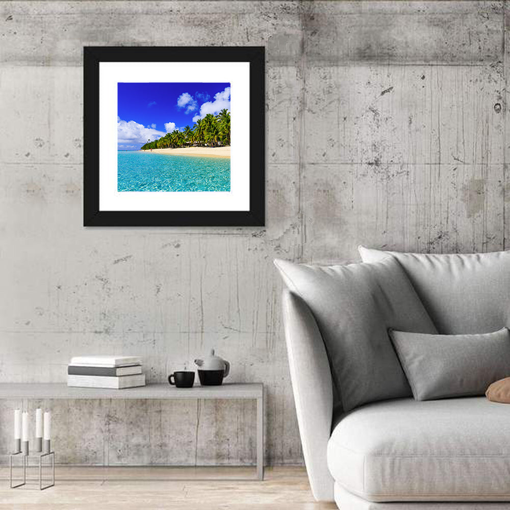 Dravuni Island Beach In Fiji Wall Art