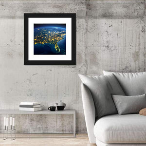 North America From Space Wall Art