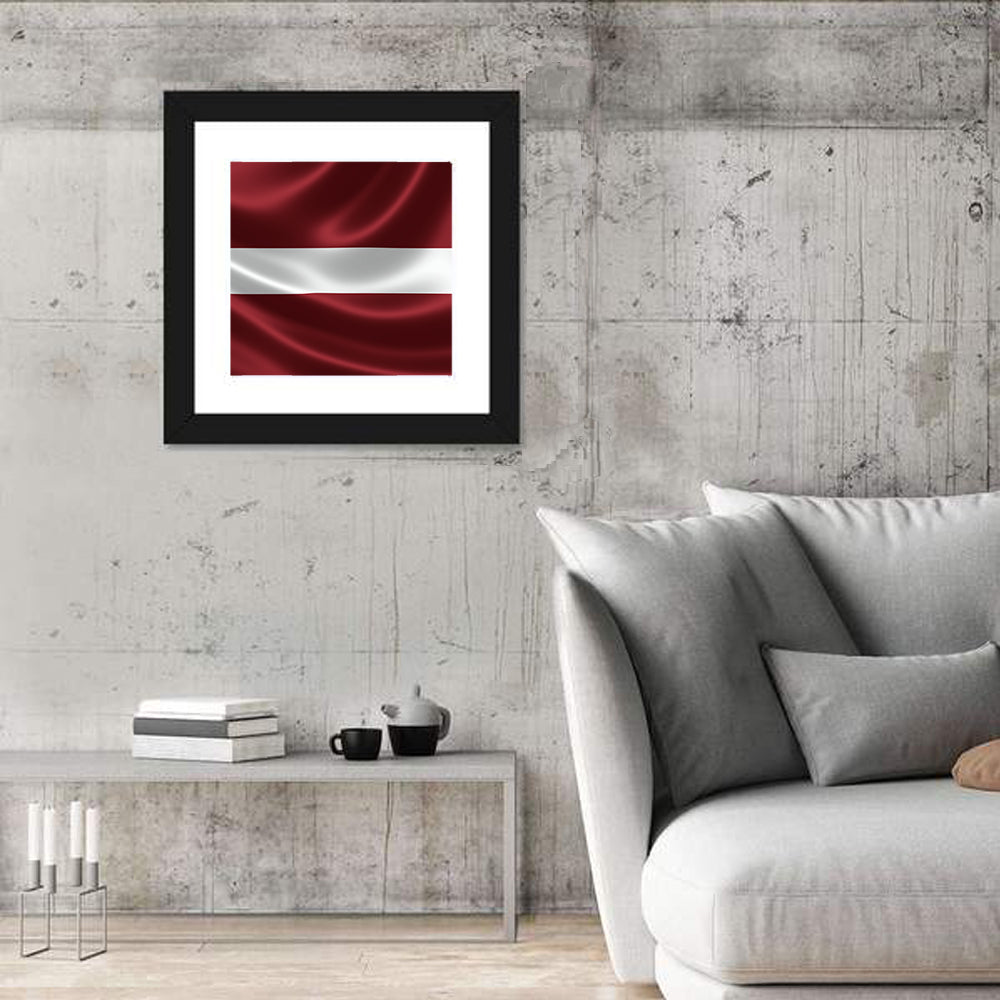 Flag of Latvia Wall Art