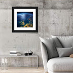 Illuminated United Kingdom from Space Wall Art