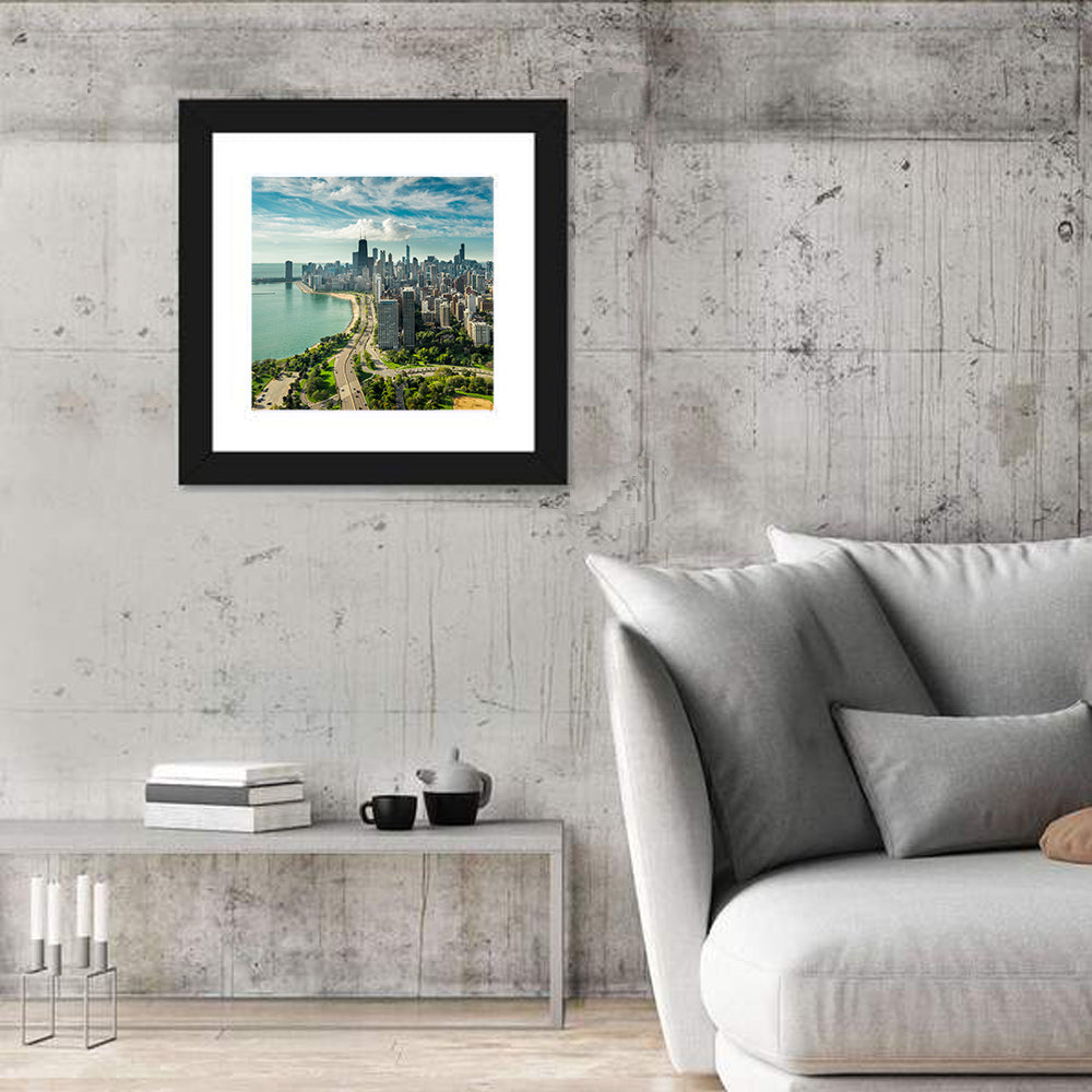 Chicago Lakefront Skyline Wall Art