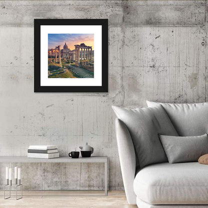 Roman Forum at Sunset Wall Art