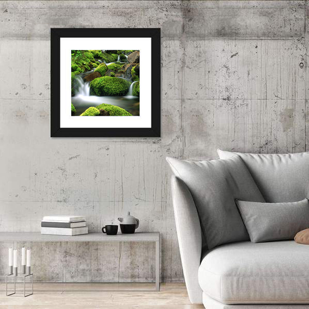 Mossy Mountain Stream Wall Art