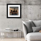 Pirate Ship at Sunset Wall Art