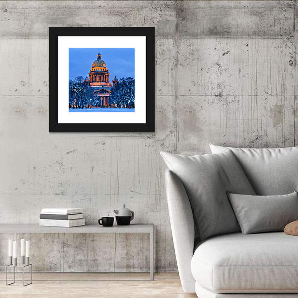 Saint Isaac's Cathedral at Night Wall Art