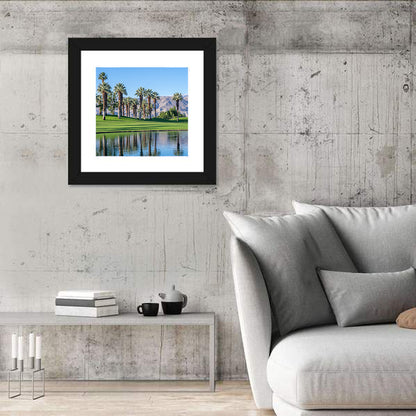 Palm Desert Golf Course with Lake Wall Art