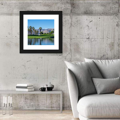 Palm Desert Golf Course with Lake Wall Art
