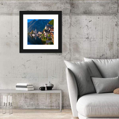 Hallstatt Lakeside Reflections Wall Art