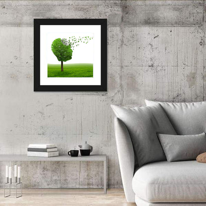 Memory Loss Tree Profile Wall Art