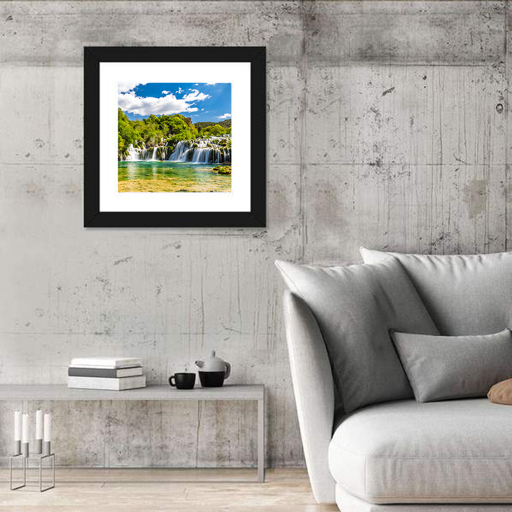 Skradinski Buk Cascading Waterfall Wall Art