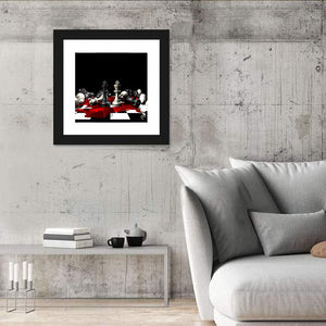 Chess Pieces In Game Wall Art