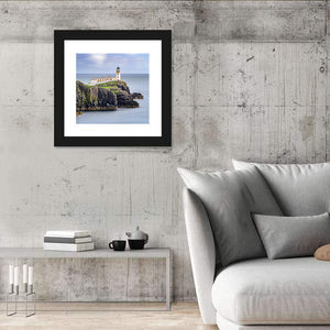 Lighthouse On Neist Point Cliffs Wall Art