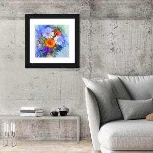 Oil Painted Flowers Wall Art