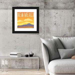 Retro Travel Poster New Mexico Wall Art