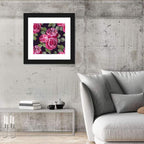 Pink Watercolor Roses Wall Art