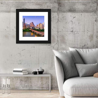 Austin Skyline Over Lady Bird Lake Wall Art