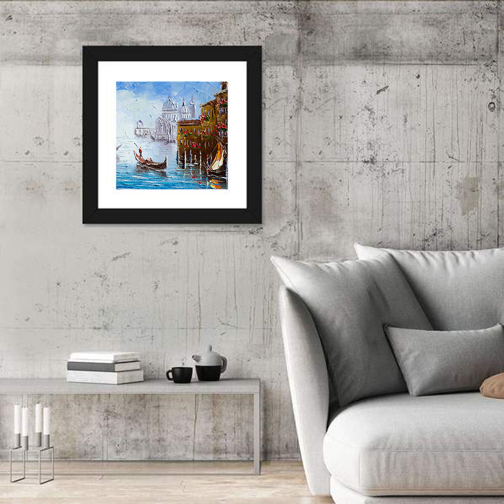 Venetian Canal Watercolor Wall Art