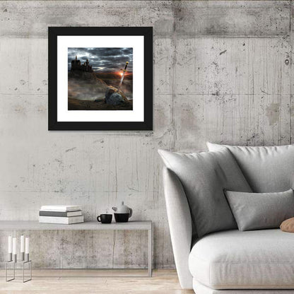 Camelot Castle with Excalibur Wall Art