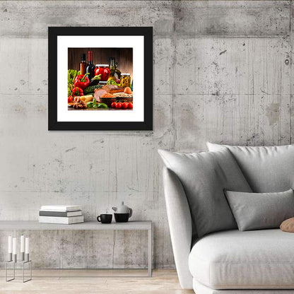 Rustic Organic Market Still Life Wall Art