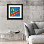 Democratic Republic of the Congo Flag Wall Art