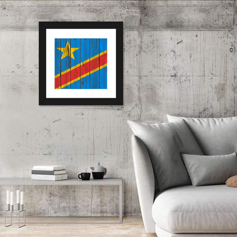 Democratic Republic of the Congo Flag Wall Art