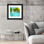 Dambri Waterfall Turquoise Pool Wall Art