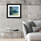 Hilltop Castle Beside a Pine Lake Wall Art